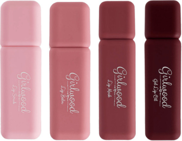 Набор для губ Girlwood Lip Care Set (скраб для губ 4.5 г + бальзам для губ 4.5 г + маска для губ 5 г + масло для губ 4 г)