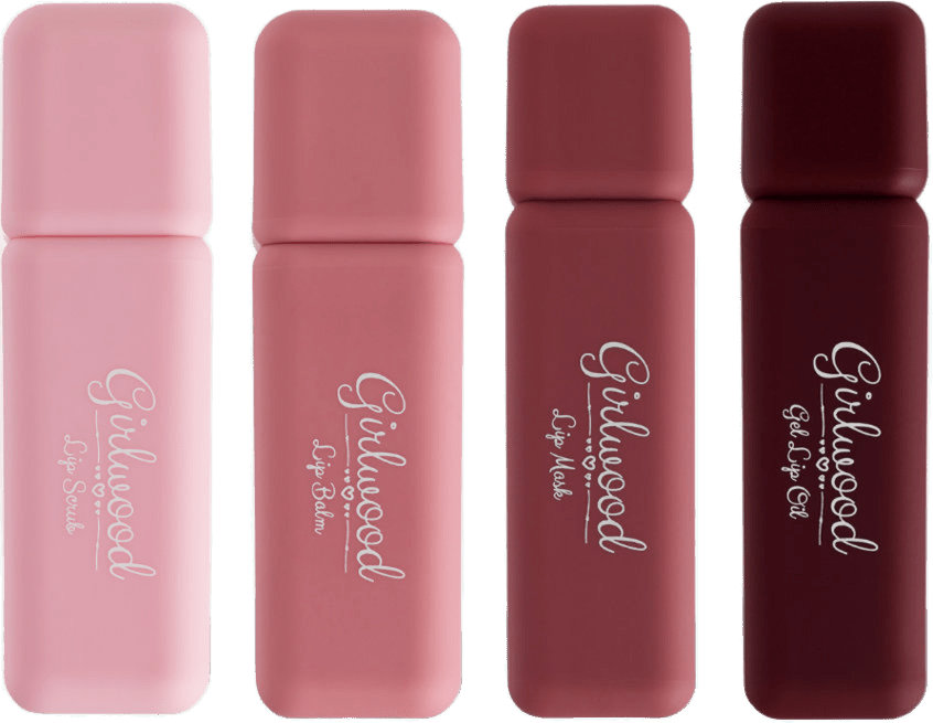 Набір для губ Girlwood Lip Care Set (скраб для губ 4.5 г + бальзам для губ 4.5 г + маска для губ 5 г + олія для губ 4 г)