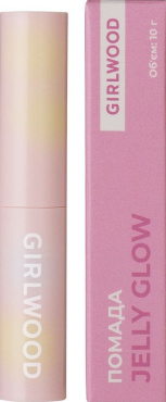 Помада-стік Girlwood Jelly Glow з вологим фінішем 01 Рожеве небо 10 г фото 1