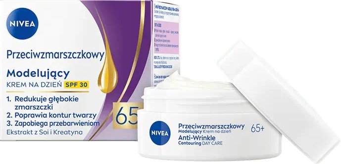 Крем для обличчя Nivea денний проти зморщок + контуринг 65+, 50 мл фото 3