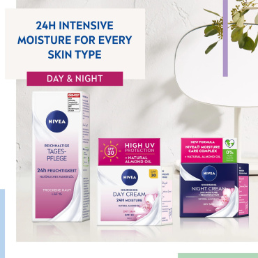 Крем для обличчя Nivea денний живильний SPF30 для сухої шкіри 50 мл фото 3