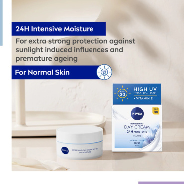 Крем для обличчя Nivea денний освіжаючий SPF30 для нормальної шкіри 50 мл фото 2