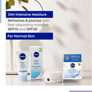Крем для обличчя Nivea денний освіжаючий SPF30 для нормальної шкіри 50 мл фото 3