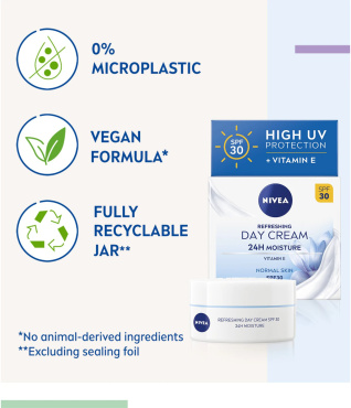 Крем для обличчя Nivea денний освіжаючий SPF30 для нормальної шкіри 50 мл фото 5