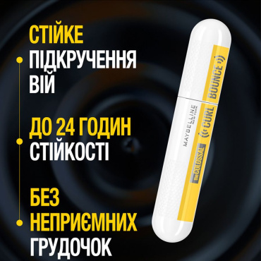 Туш для вій Maybelline New York The Colossal Curl Bounce Black екстрачорна 10 мл фото 4