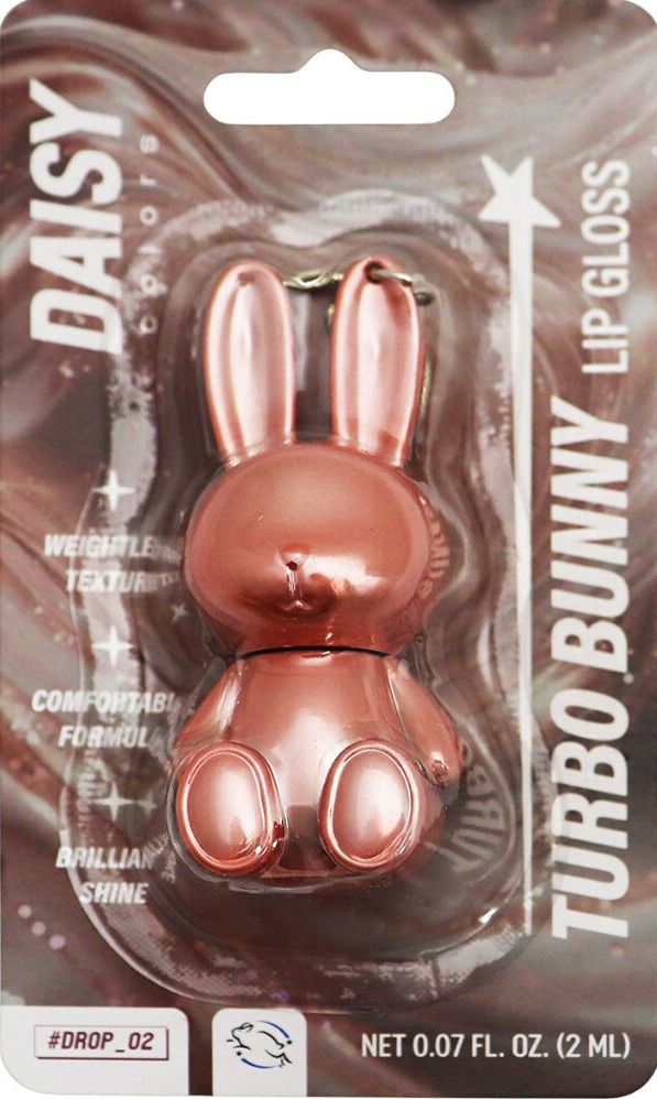 DAISY COLORS Блиск для губ Turbo Bunny Lip Gloss 01 (Blister) 2