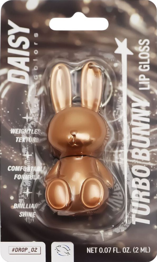 DAISY COLORS Блиск для губ Turbo Bunny Lip Gloss 02 (Blister) 2