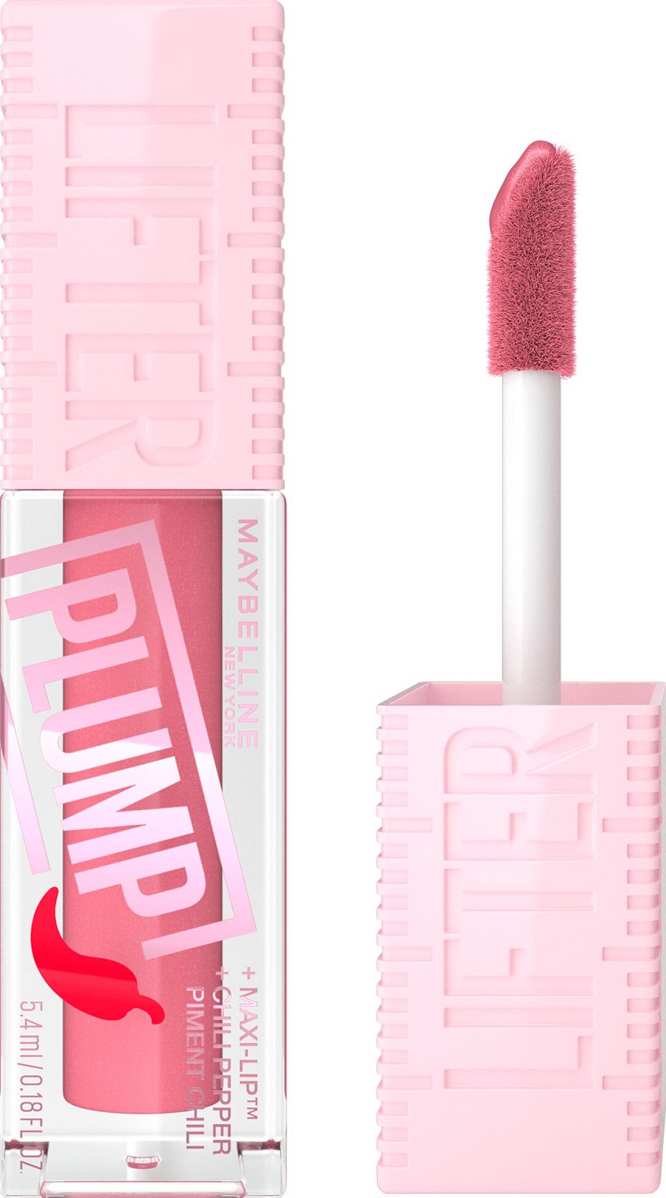 Maybelline блиск-плампер для губ Lifter Plump з екстрактом перцю чилі  001, 5.4 мл 10