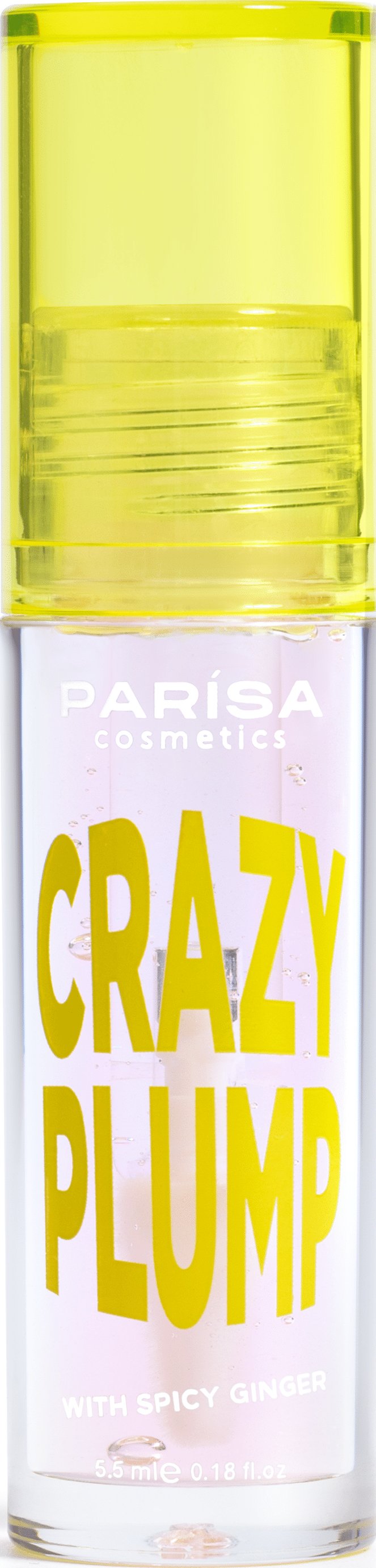 Блиск- плампер для губ PARISA Lipgloss Crazy Plump №101 Clear plump 3