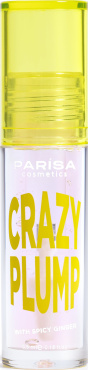 Блеск-плампер для губ PARISA Lipgloss Crazy Plump №101 Clear plump