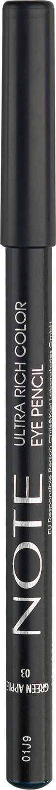 Олівець для очей Note Ultra Rich Color Eye Pencil 03 Green Apple 1.1 г