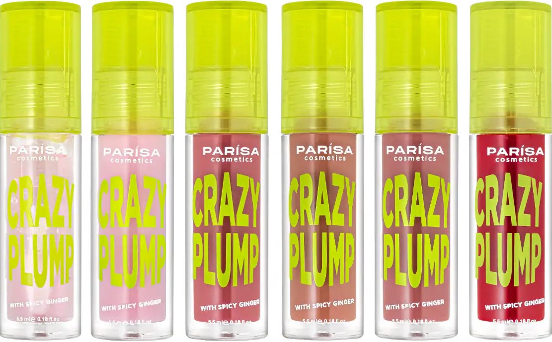Блиск-плампер для губ PARISA Lipgloss Crazy Plump №105 Teddy nude фото 3