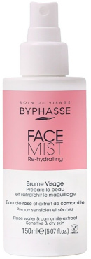Міст для обличчя зволожувальний Byphasse Re-Hydrating для чутливої, сухої шкіри 150 мл