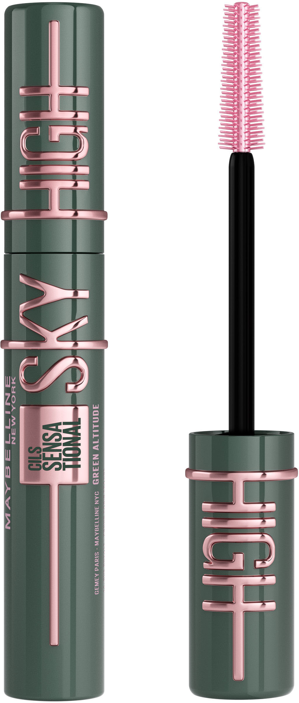 Туш для вій MaybellineLash Sensational Sky High зелена 2