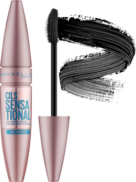 Туш для вій Maybelline New York Lash Sensational Waterproof для досконалого об’єму чорна 9.4 мл фото 1