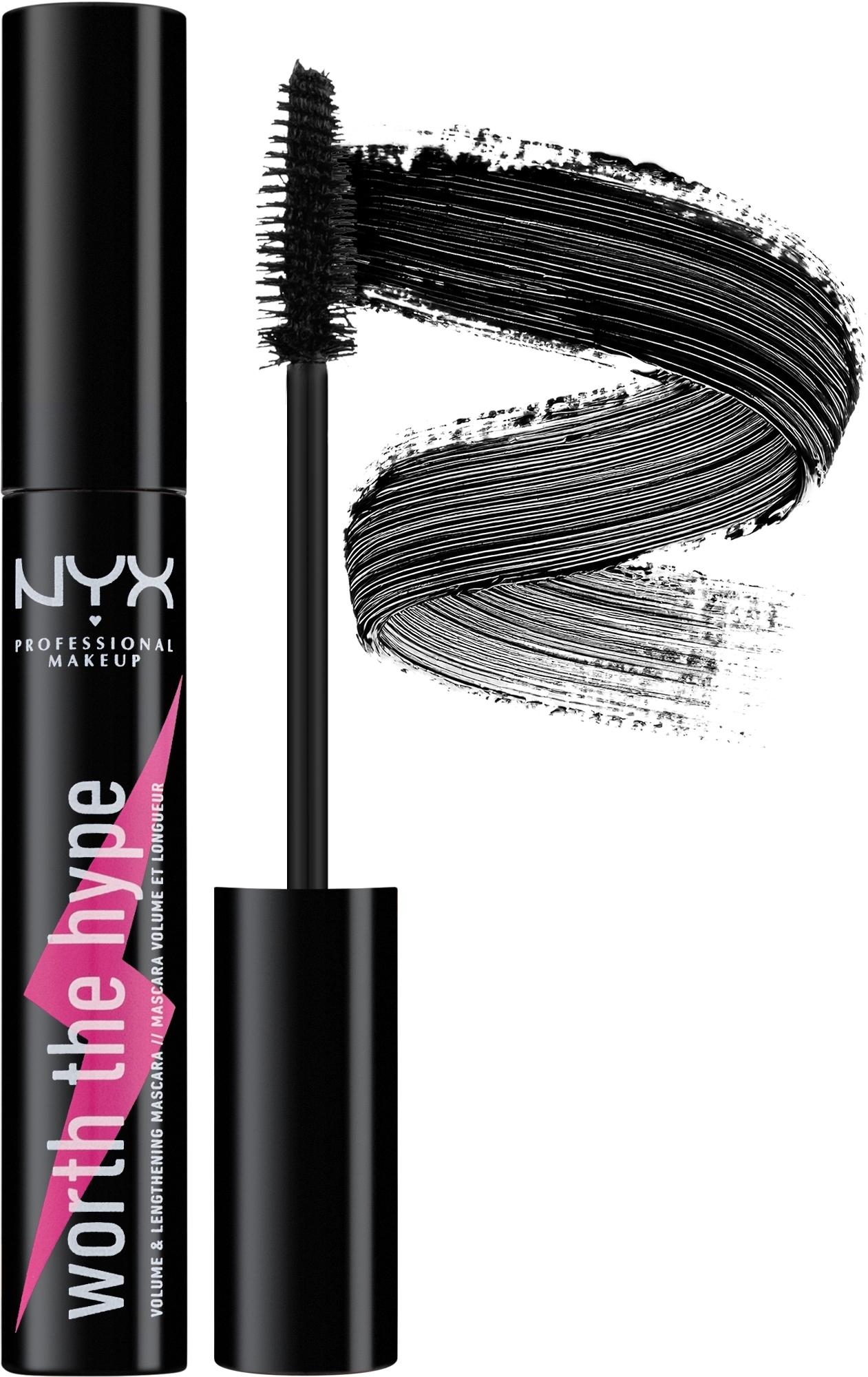 Туш для вій NYX Professional Makeup Worth the Hype Volumizing & Lengthening Mascara 01 Black 7 мл фото 1