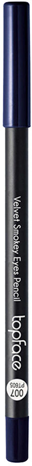 Олівець для очей TopFace Velvet Smoky Eyes 007 Синій 4.8 г фото 1