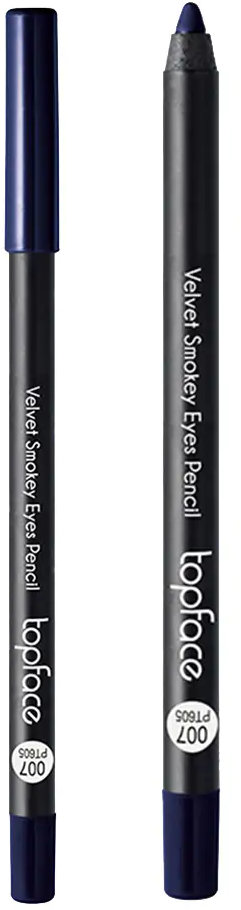 Олівець для очей TopFace Velvet Smoky Eyes 007 Синій 4.8 г фото 2