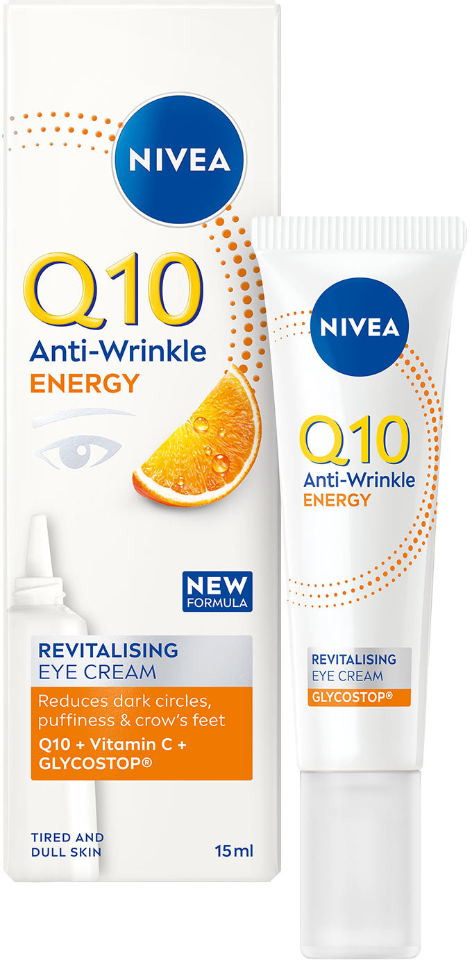 Крем для шкіри навколо очей NIVEA Q10 Energy проти зморщок з коензимом Q10 та вітаміном C відновлюючий 15 мл 7