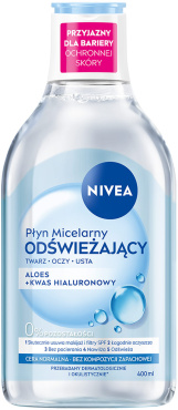 Міцелярна вода NIVEA з алое вера та гіалуроновою кислотою освіжаюча 400 мл фото 7