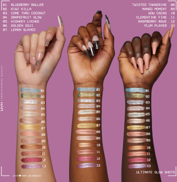 Тіні для повік NYX Professional Makeup Glow Shots 05 Highkey Lychee 7.5 мл фото 2