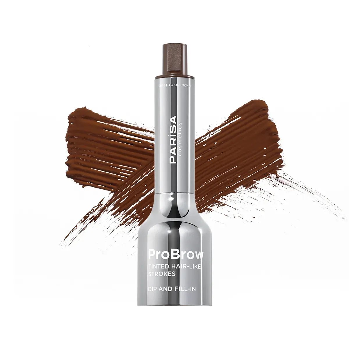 Тинт для бровей PARISA Cosmetics стойкий 601 Taupe Серо-коричневый 4 мл фото 2