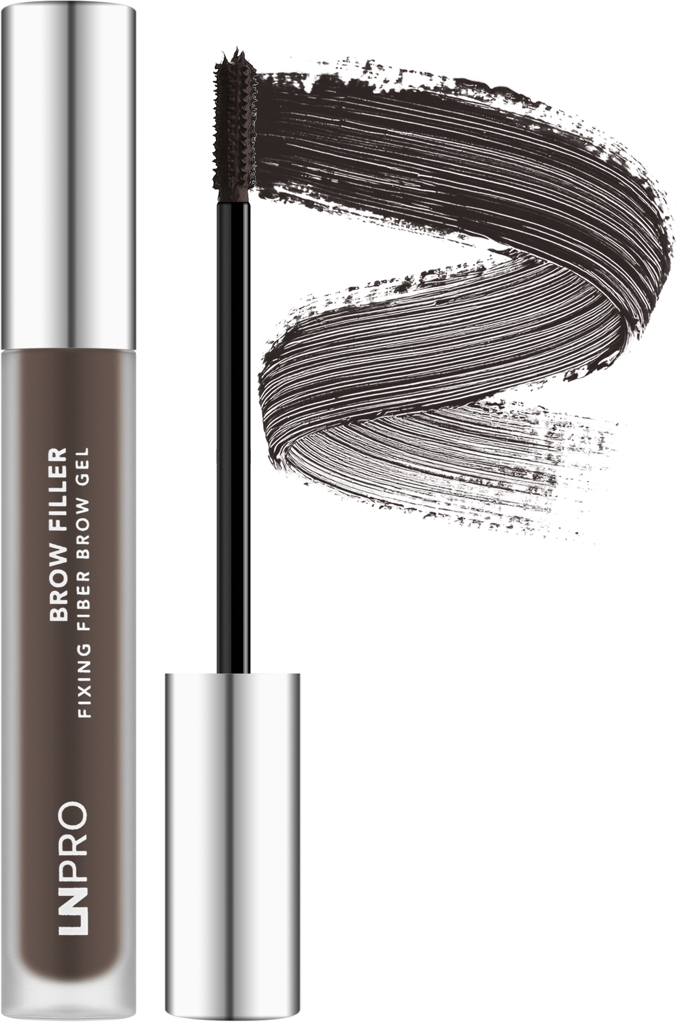 Туш для брів LN PRO Brow Filler Fixing Fiber Brow Gel відтіночна №102 4.5 мл фото 2