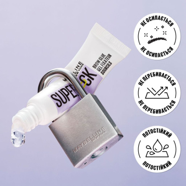 Гель-стайлер для бровей Maybelline New York Superlock Brow Glue фиксирующий 260 Deep Brown 7 мл фото 1