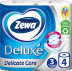 Туалетний папір Zewa Deluxe білий 3 шари 4 рулона