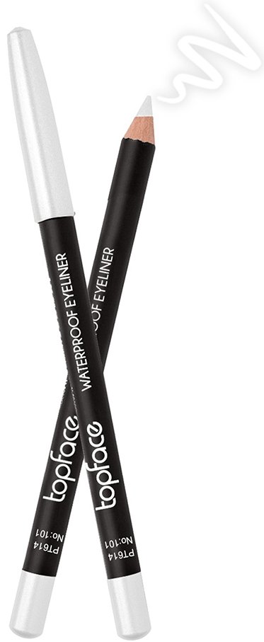 Олівець для очей водостійкий TopFace Waterproof Eyeliner 101, 1.14 г