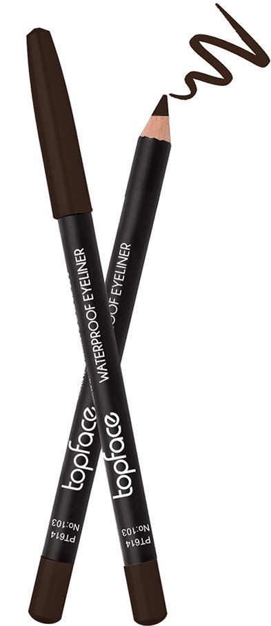 Олівець для очей водостійкий TopFace Waterproof Eyeliner 103, 1,14 г 1