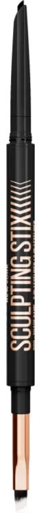 Олівець для повік Maybelline Sculpting Stick 16 Black Blur автоматичний 2 в 1 з пензликом 0.7 г 3