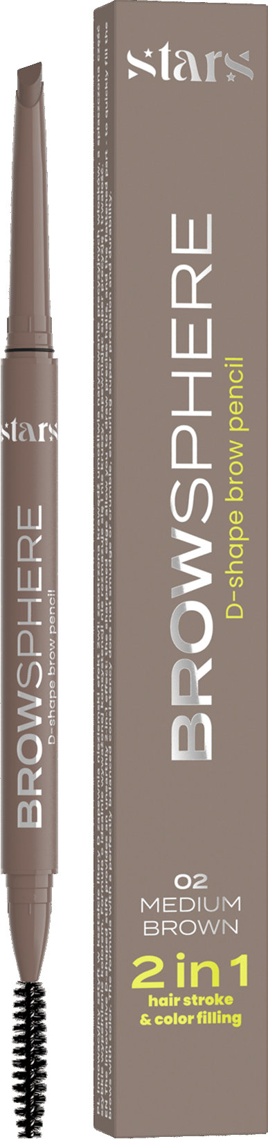 Олівець для брів Stars from The Stars Browsphere 02 Medium Brown 0.14 г