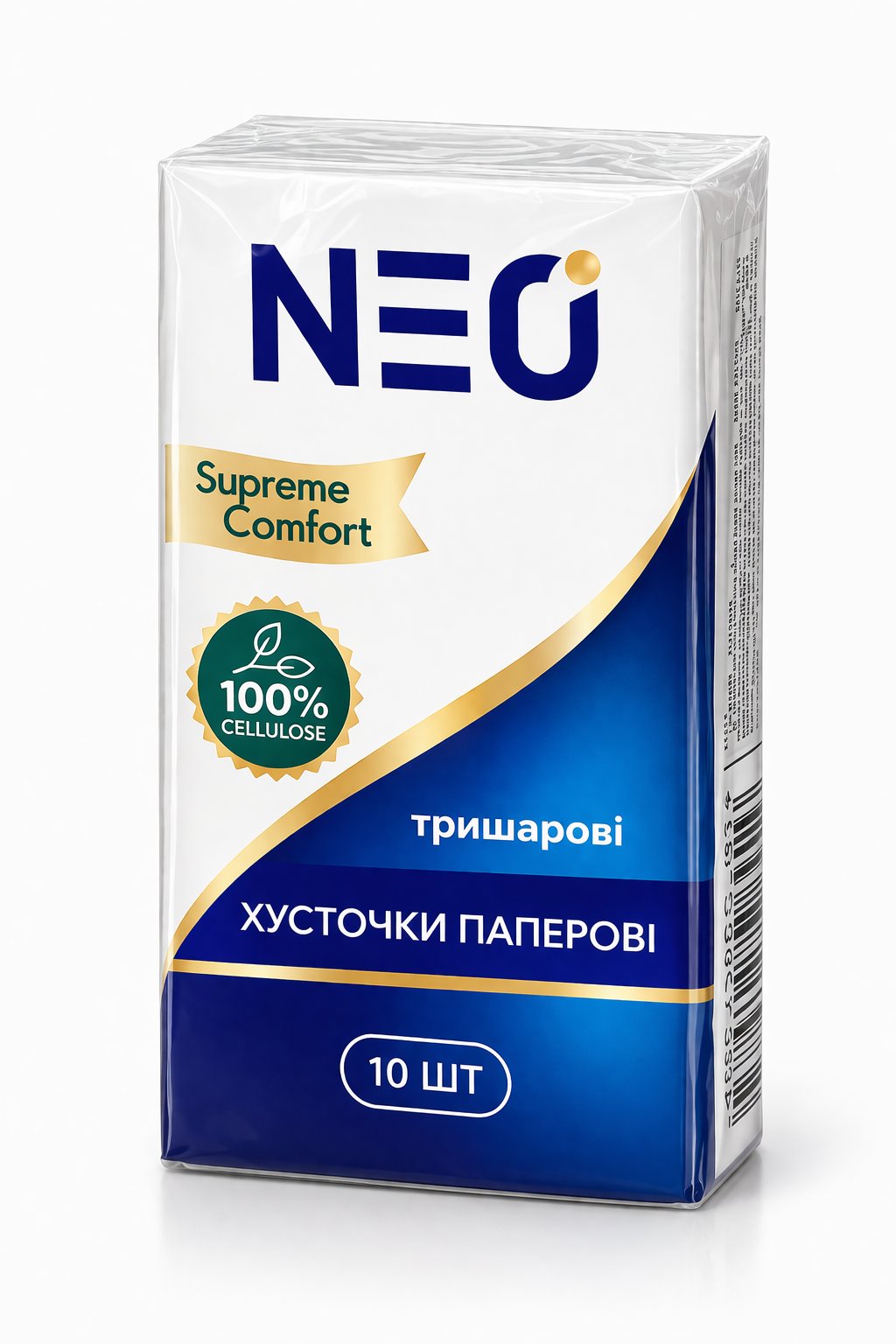 Хусточки паперові NEO Supreme Comfort тришарові в асортименті 10 шт. фото 1