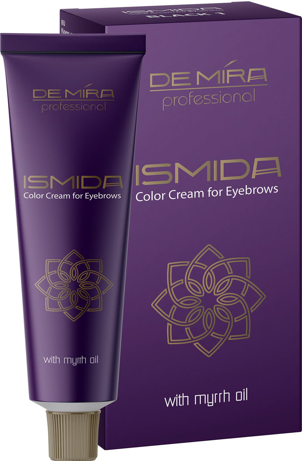 Крем-краска для бровей DeMira Professional Ismida Color Cream For Eyebrows 2.1 Темно-коричневый 20 мл фото 1
