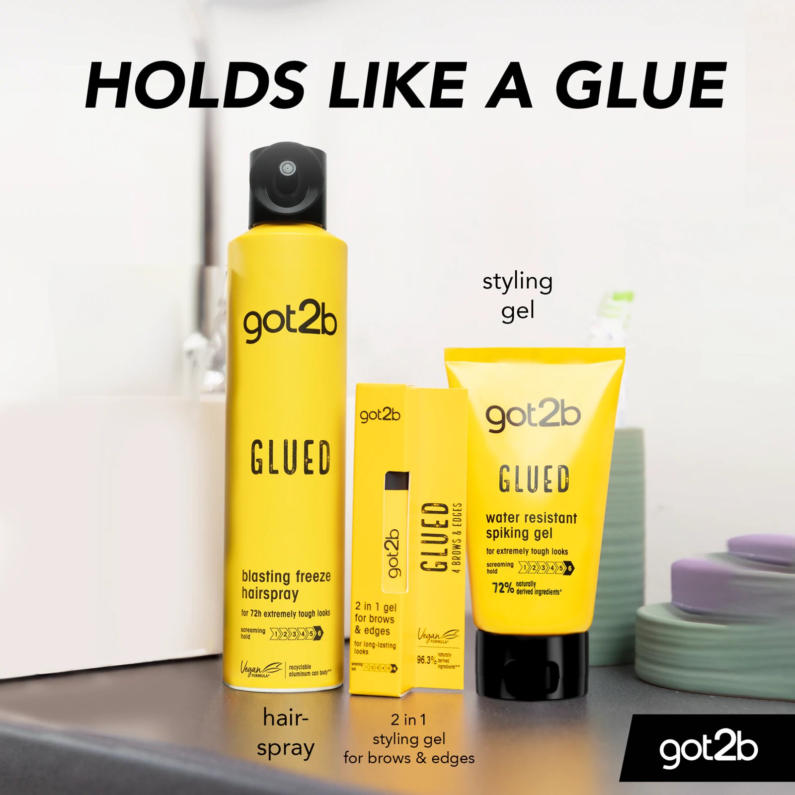 Гель Got2b by Schwarzkopf 2-в-1 для бровей и прикорневых волос 16 мл фото 1