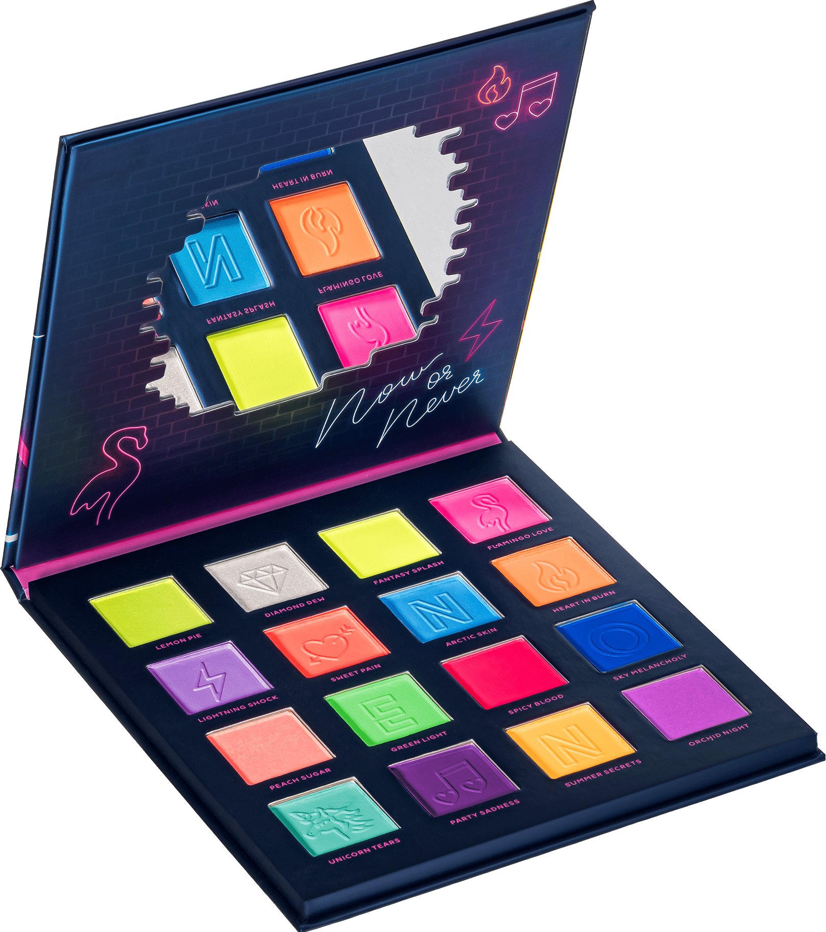 Набір тіней PARISA Mystery E716, 16 кольорів № 4 Neon - купити за