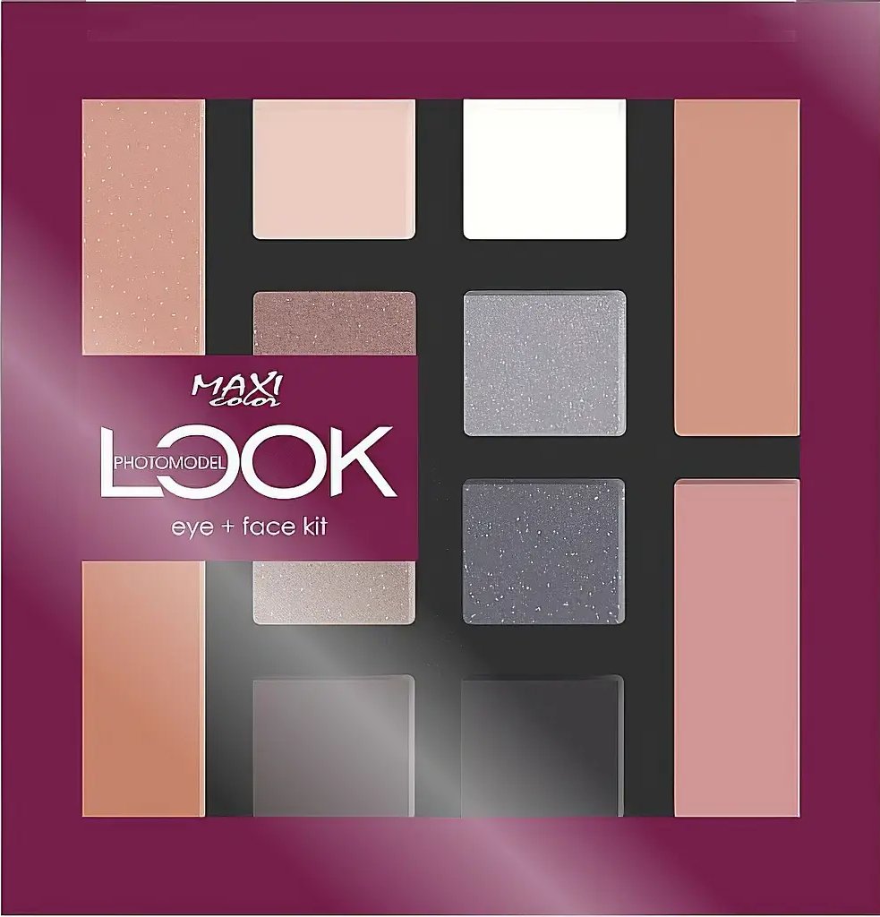 Палетка для очей та обличчя Maxi Color LOOK Photomodel Eye & Face Kit тон 2, 16.8 г