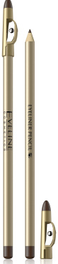 Олівець контурний для очей Eveline Cosmetics Eyeliner Pencil з підстругачкою Коричневий 1.2 г