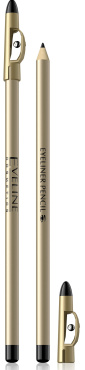 Контурный карандаш для глаз Eveline Cosmetics Eyeliner Pencil с точилкой Black 1.2 г