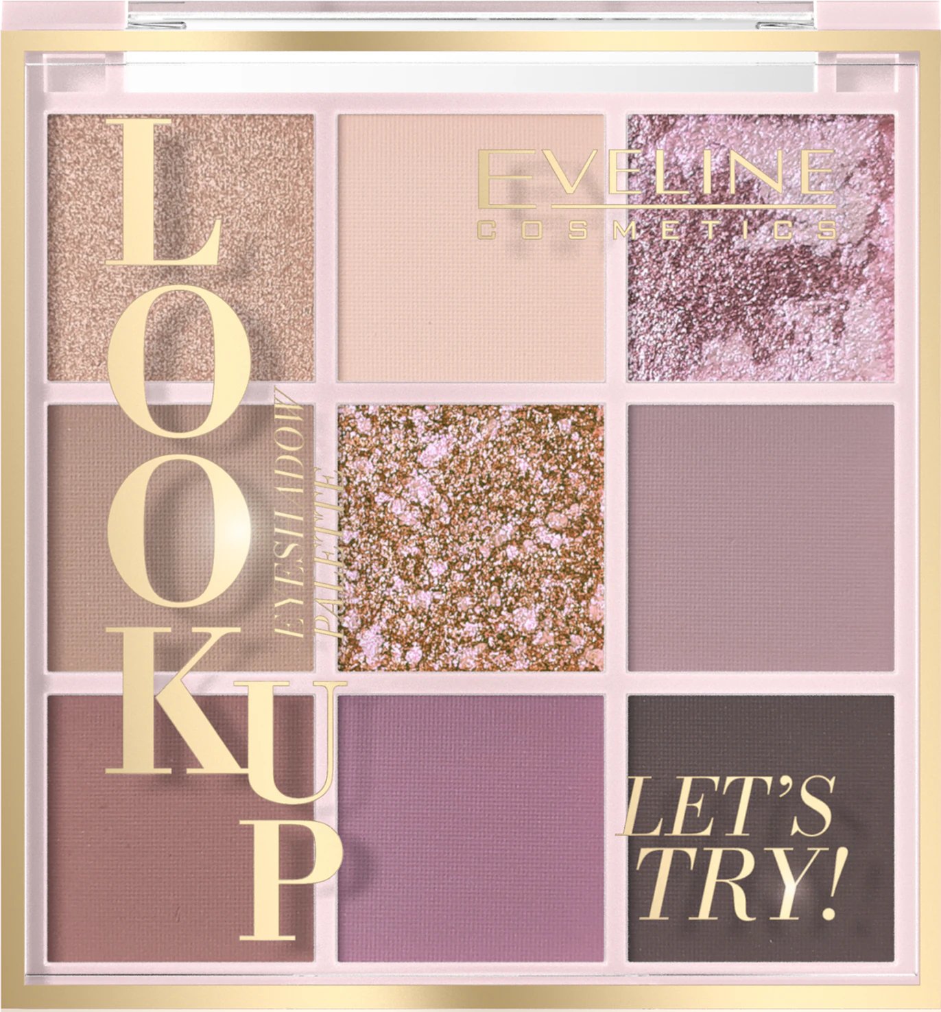 Палетка тіней для повік 9 тонів LOOK UP LET'S TRY, 10,8 г 3