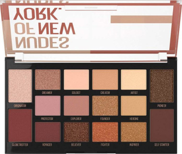 Палетка теней для век Maybelline New York Nudes of New York из 16 оттенков 18 г