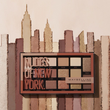 Палетка теней для век Maybelline New York Nudes of New York из 16 оттенков 18 г фото 2
