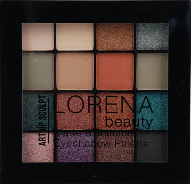 Палетка тіней для повік LORENA beauty MATTE & SHIMMER 04, 12 г