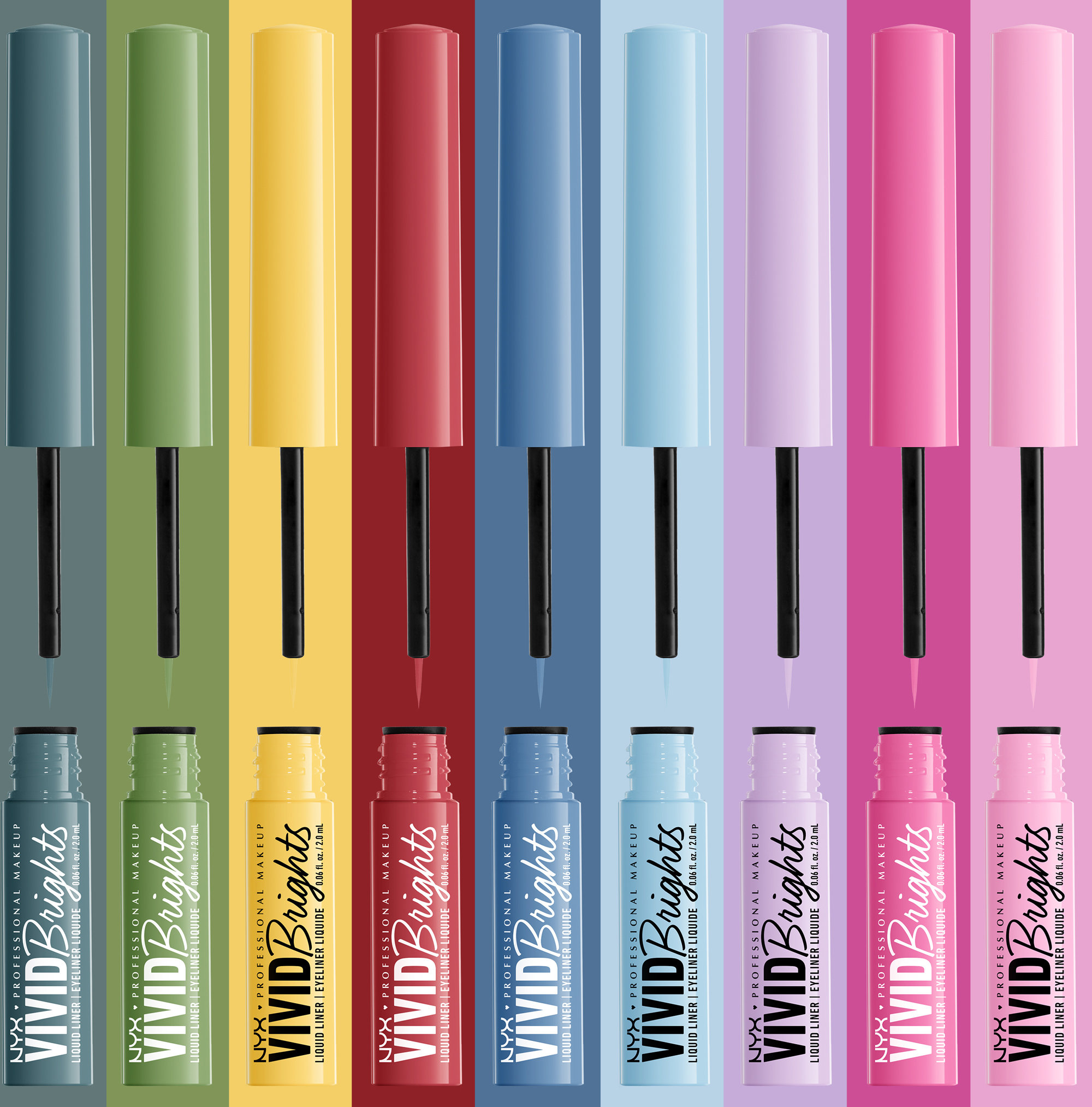 Подводка для глаз NYX Professional Makeup Vivid Brights Colored 07 Lilac Link 2 мл фото 3