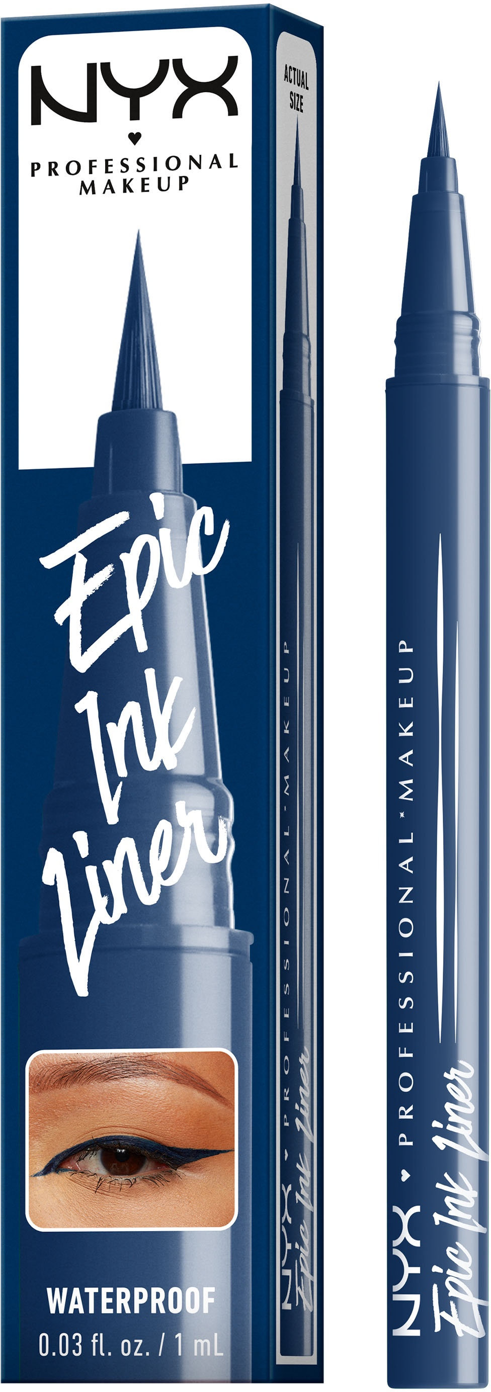 Подводка-фломастер для глаз NYX Professional Makeup Epic Ink 10 Mid(night) Rise, 1 мл