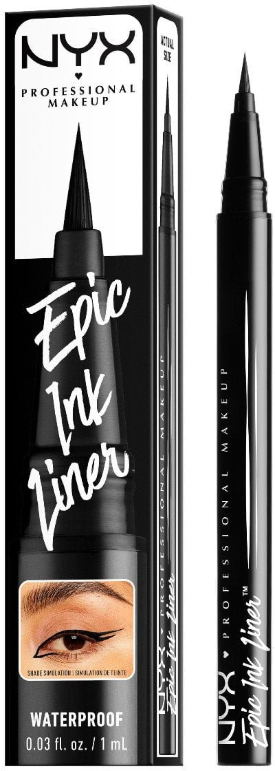 Подводка-фломастер для глаз NYX Professional Makeup Epic Ink 01, 1 мл