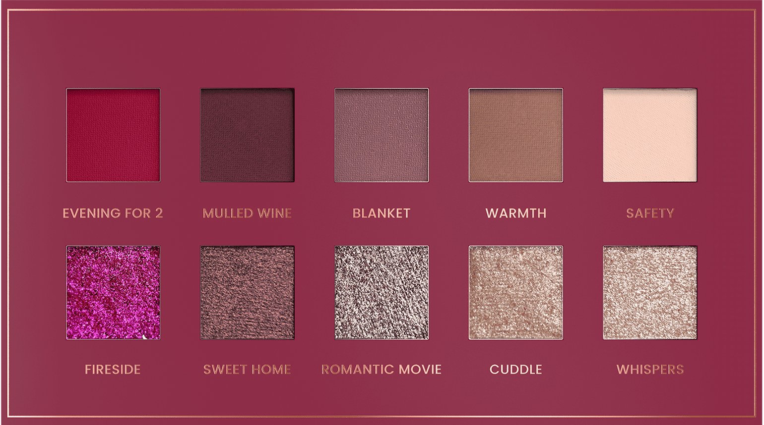 Палетка теней для век Stars from the stars BLANKET Burgundy Bliss 10 г фото 3