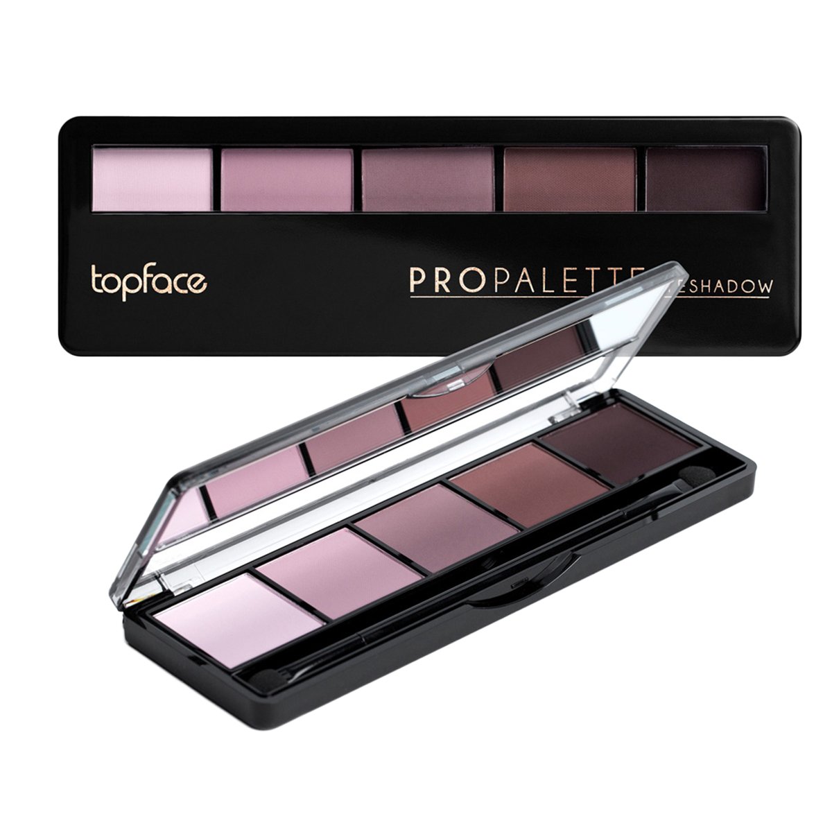 Тіні для повік матові 5-колірні TopFace Pro Palette Eyeshadow 017, 8 г 1