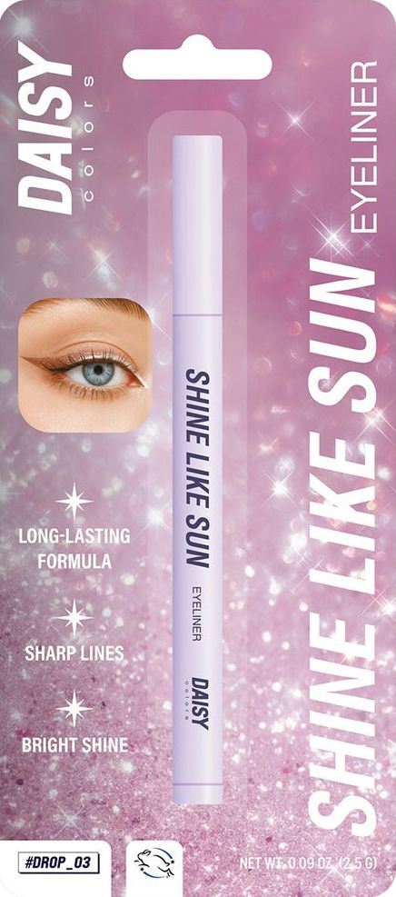 Сяюча підводка для повік DAISY COLORS Shine like Sun Eyeliner 02 (Blister) фото 1